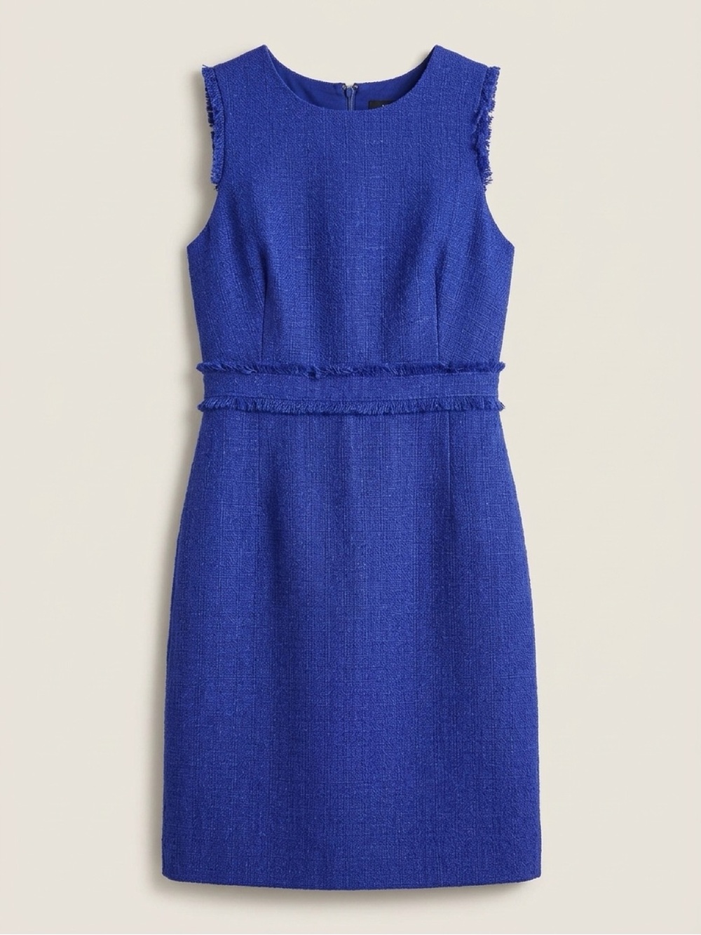 J. Crew Blue Textured Mini Dress